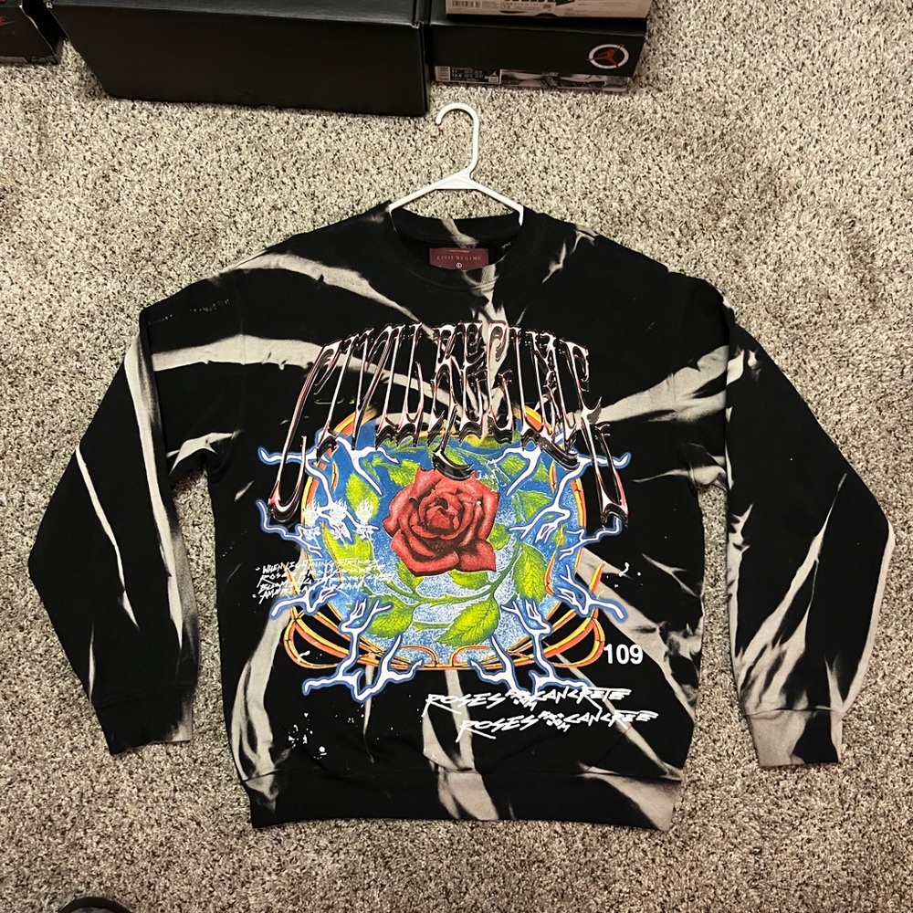 Civil Regime Brand New Graphic Sweatshirt RED TAG RARE